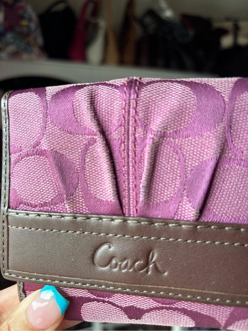 🤎COACH Soho Signature Fold Wallet🤎 - Picture 6 of 14